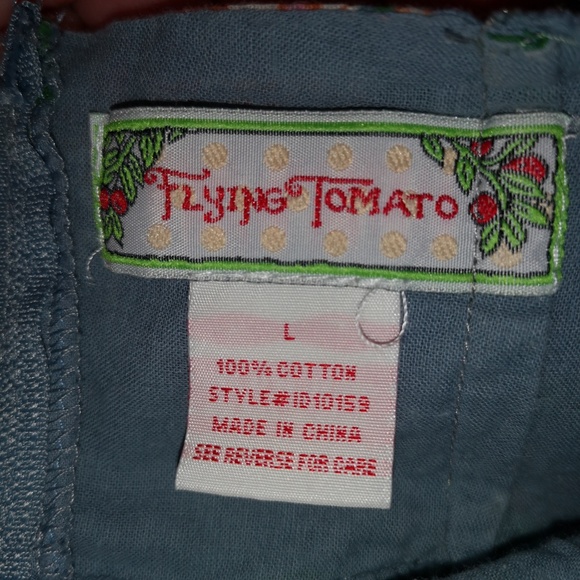 Floral Blue Pleated Vintage Style Mini Dress - Picture 4 of 4